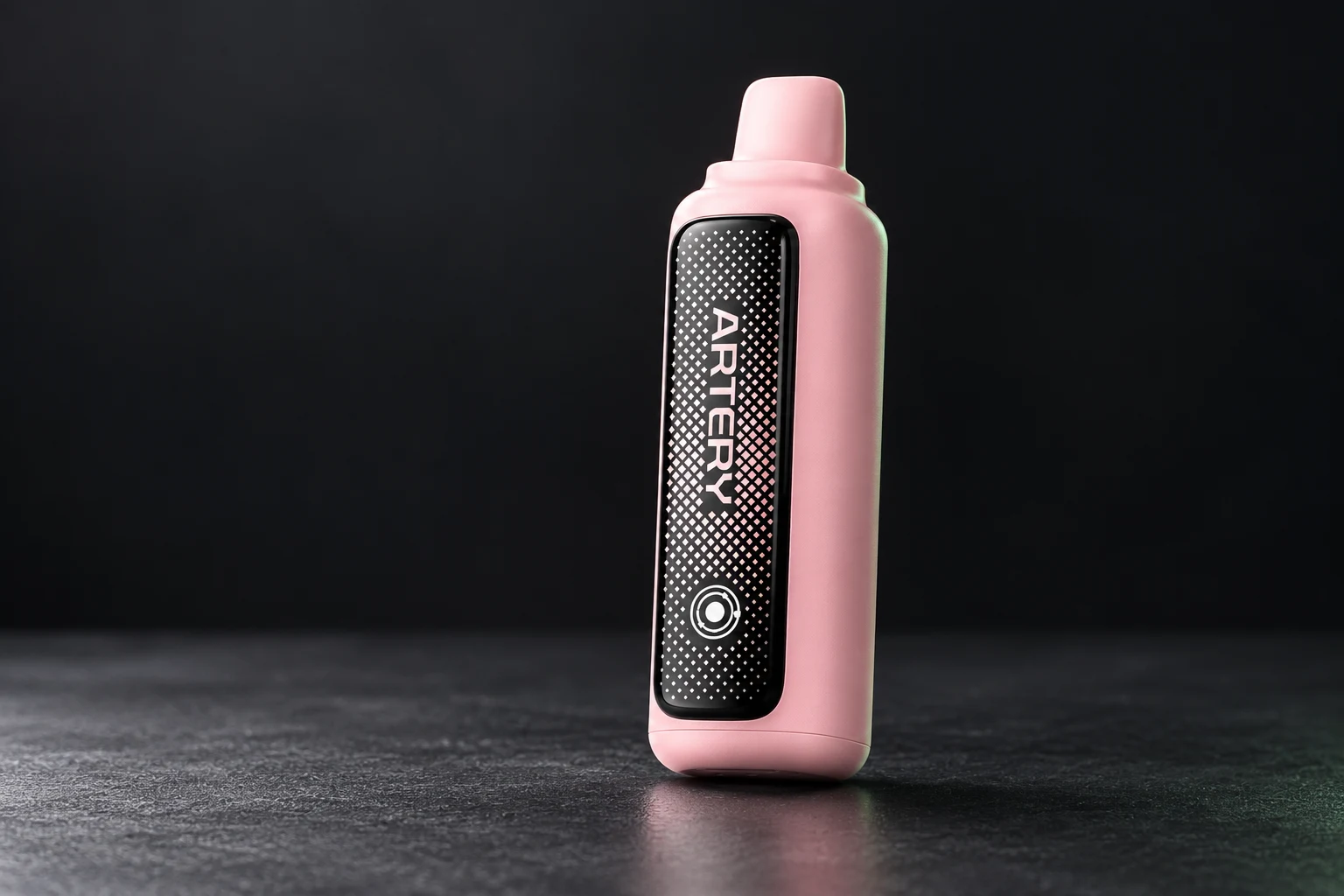 Pink Artery CL2 device in a dark studio
